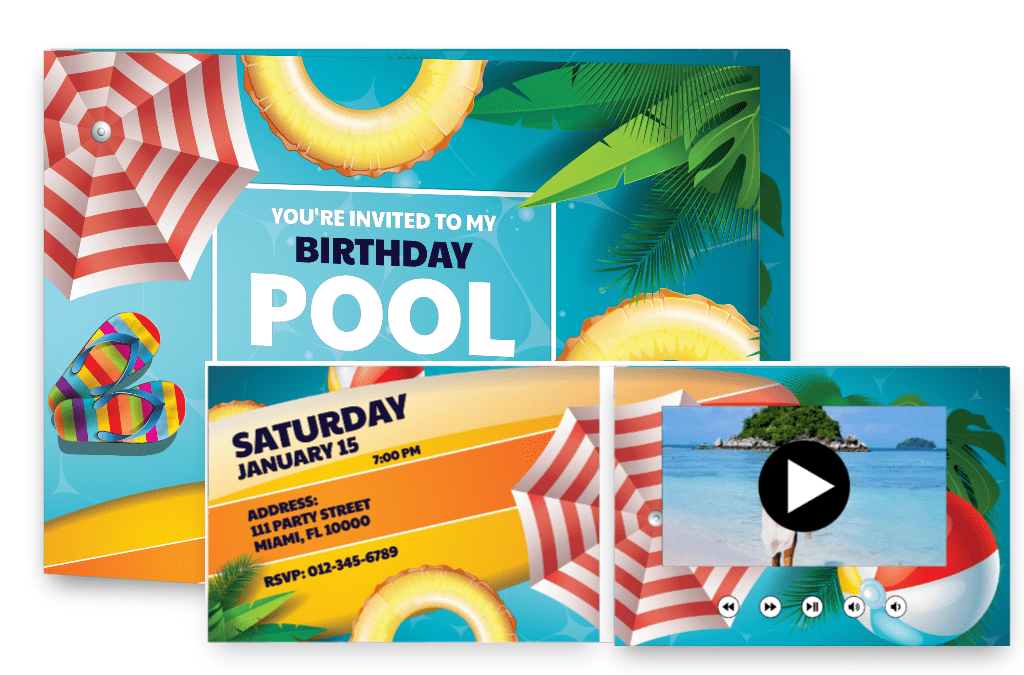 You're invited to my birthday pool party