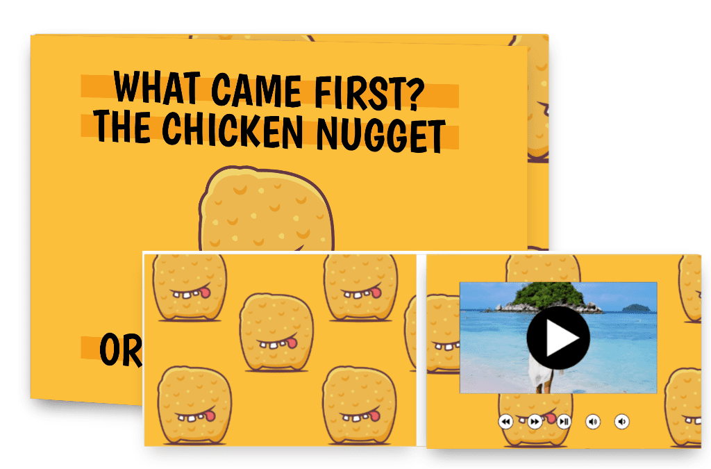 What came first? The chicken nugget or the Easter egg?