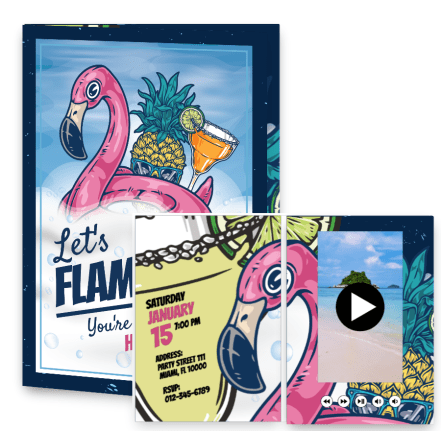 Let's flamingle - You're invited to our housewarming party