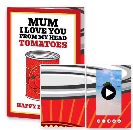 Mum. I love you from my head tomatoes - Happy birthday!