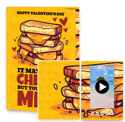 Happy valentine's day - It may sound cheesy but you make me melt
