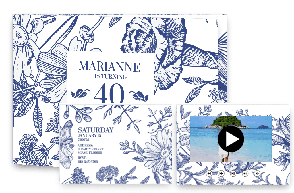 Marianne is turning 40 and you are invited