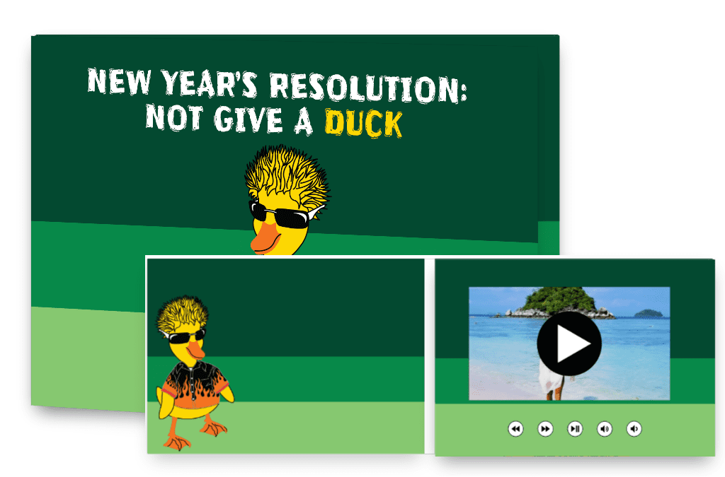 New Year's resolution: Not give a duck