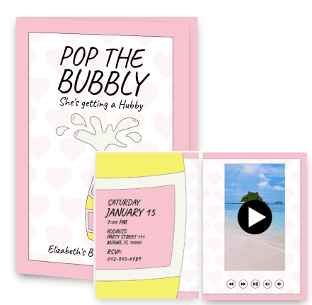 Pop the bubbly she's getting a hubby - Elizabeth's bachelorette party