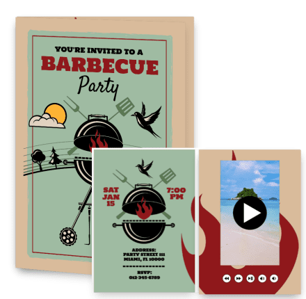 You're invited to a barbecue party
