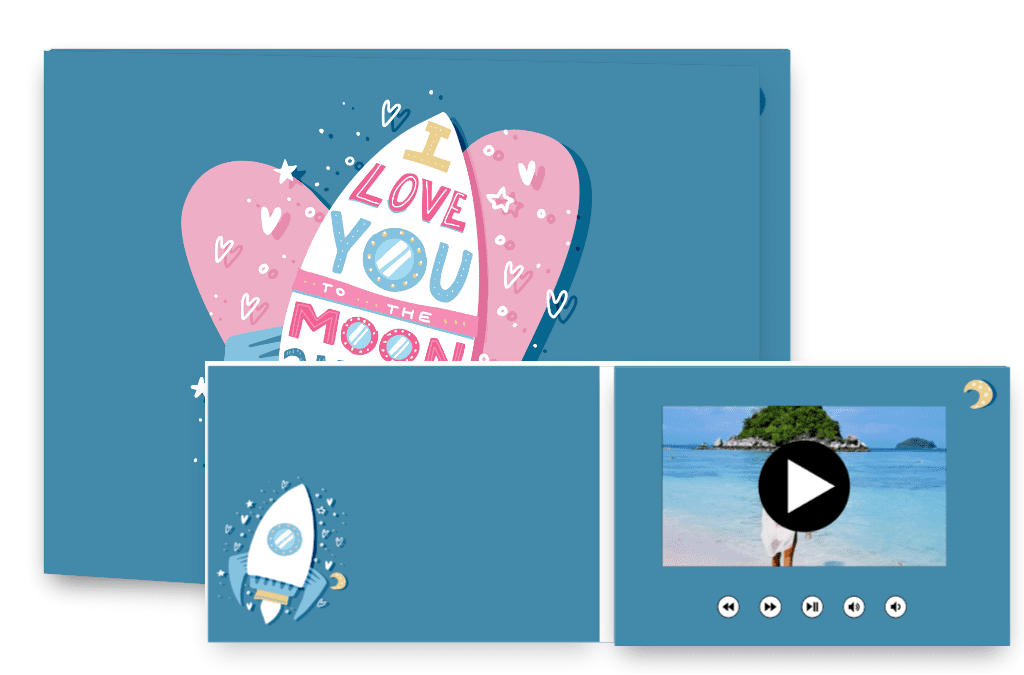Love and romance - Love you to the moon and back
