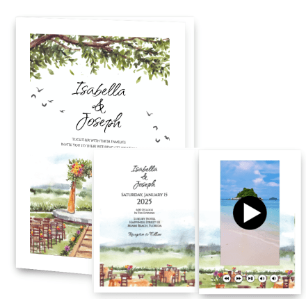 Isabella & Joseph together with their families invite you to their wedding celebration