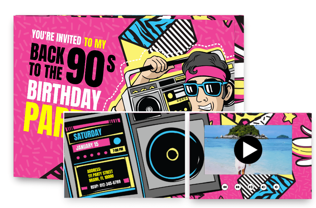 You're invited to my back to the 90s birthday party