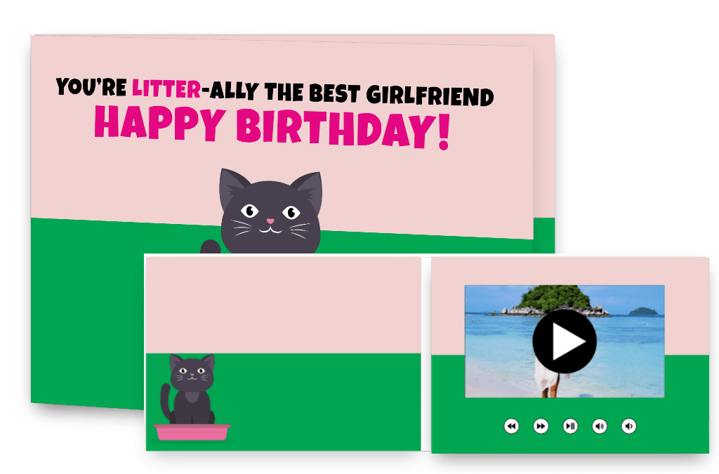 You're litter-ally the best girlfriend - Happy Birthday!