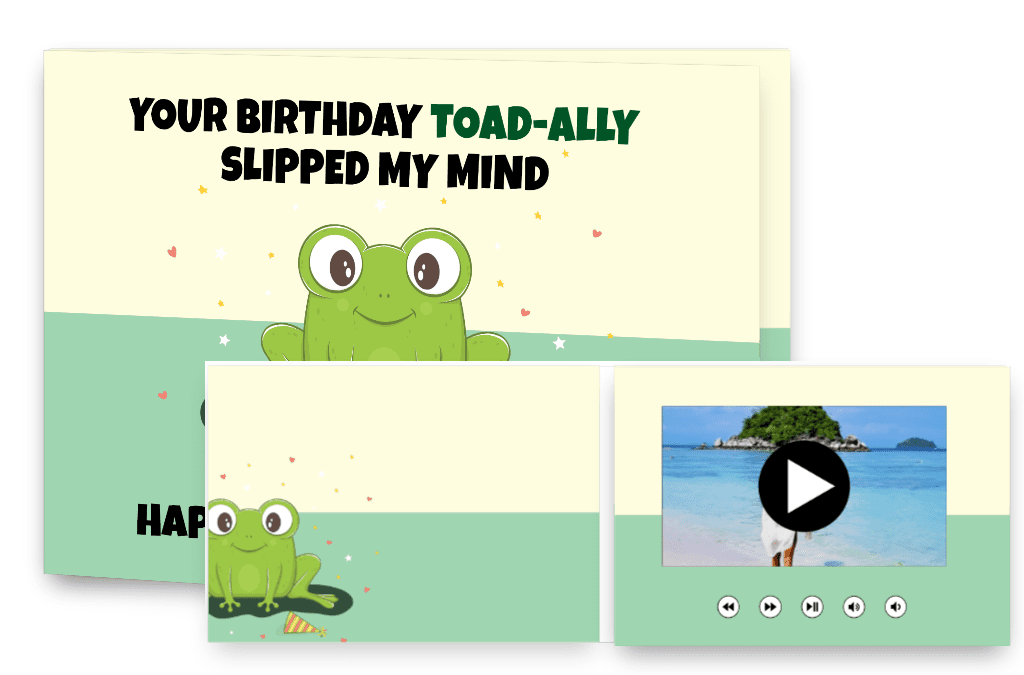 Your Birthday toad-ally slipped my mind - Happy belated Birthday!
