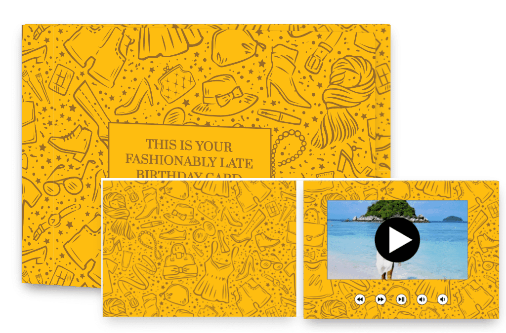 This is your fashionably late Birthday card